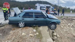 Kütahya'da kavşakta iki araç çarpıştı: 3 yaralı