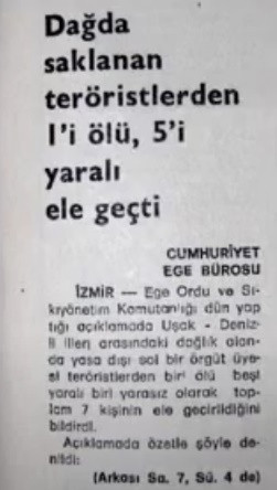 12 Eylül'den Uşak kırsalına: 'Gerilla' lakaplı Ali Bilgi vefat etti - Resim : 4