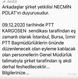PTT işçileri direniş başlattı: Müdüre, amire ve taşeron şirketlere karşı hakkımız var - Resim : 2