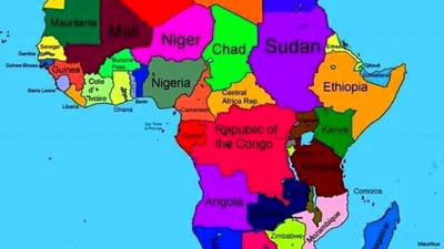 Etiyopya'nın Afrika haritasında Somali yok