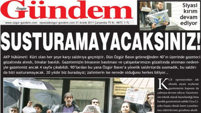 'Gazetecilik icat edilmiş suçlarla yargılanamaz'