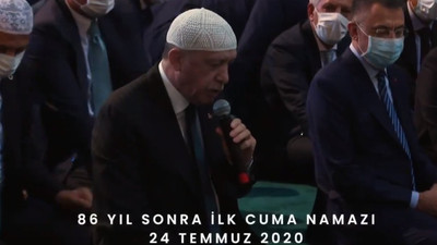 Erdoğan'dan Ayasofya mesajı: Ezanlar kıyamete kadar eksik olmayacak
