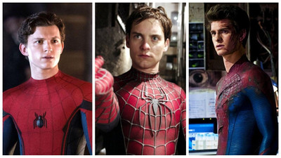 Üç nesil Örümcek Adam bir arada: Tom Holland, Tobey Maguire ve Andrew Garfield 'Eve Dönüş Yok'u anlattı