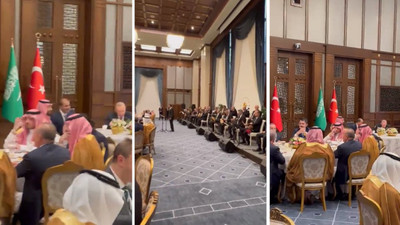 Erdoğan ve Veliaht Prens Muhammed bin Selman'ın yemek görüntüleri paylaşıldı