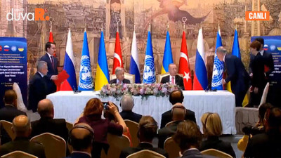 'Tahıl koridoru' için Dolmabahçe'de imzalar atıldı