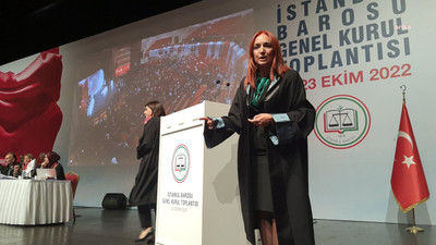İstanbul Barosu Genel Kurulu'nda İranlı avukatın konuşmasına izin verilmeyince gerginlik yaşandı