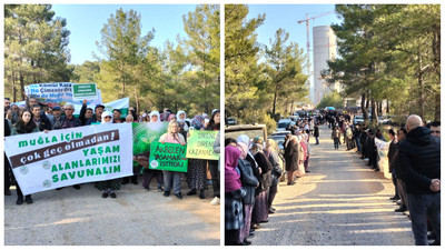Deştin'de bilirkişi heyeti 'Deştin çayı özgür akacak' sloganları ile karşılandı