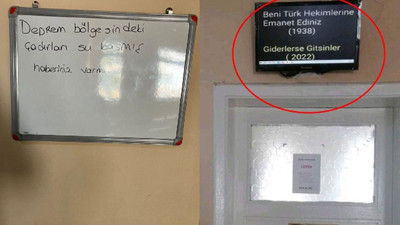 Muayene odasının girişine Erdoğan’ın sözlerini yazan hekime soruşturma