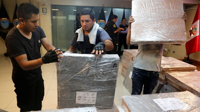 Peru polisi doğruladı: 2 ton kokainin adresi Türkiye'ydi