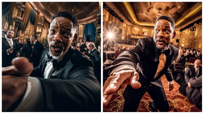 Will Smith'in tokadı, yapay zekâyla Chris Rock'ın gözünden canlandırıldı