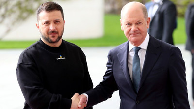 Zelenskiy, Almanya'da Scholz ile görüştü: 'Barış planı' açıklaması