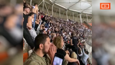 Beşiktaş tribününde 'Meclis'te Hizbullah istemiyoruz' sloganı