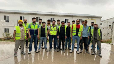 İzmir Şehir Hastanesi inşaatında işçiler iş bıraktı