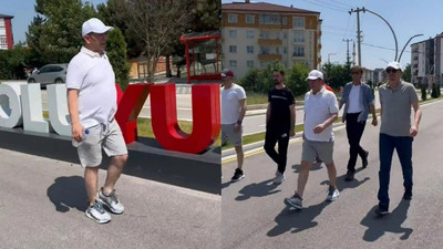 Tanju Özcan'ın CHP Genel Merkezi'ne yürüyüşü başladı