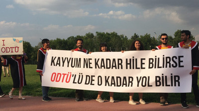 ODTÜ’de mezuniyet pankartlarına ‘100. yıl’ şartı, 'bayrak' yasağı
