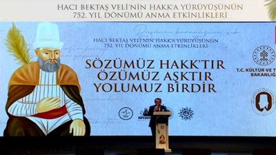 Bakanlık Hacı Bektaş Veli görselindeki aslan ve ceylanı çıkardı, Alevi örgütleri tepkili