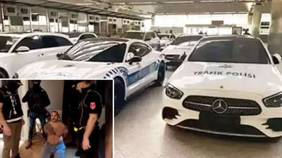Comanchero çetesinin lüks araçları polis arabası oldu