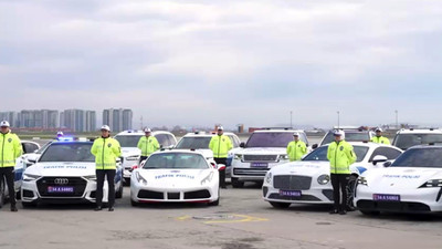 Operasyonlarda el konan lüks araçlar polis otosu oldu
