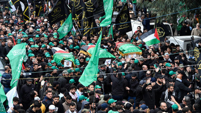 İsrail'in suikastı sonucu ölen Hamas yöneticisi Aruri'nin cenazesi defnedildi