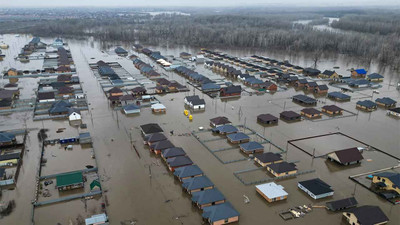 Rusya ve Kazakistan'da sel: Ural Nehri'nde su seviyesi 12 metreye dayandı