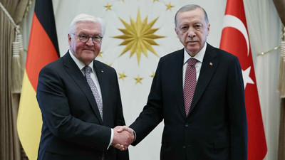 Erdoğan, Almanya Cumhurbaşkanı Steinmeier'le görüştü