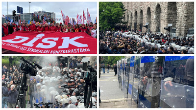 Saraçhane'den 1 Mayıs görüntüleri: Biber gazı, barikat, engel...
