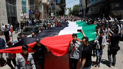 Ramallah'ta siren sesleri: Filistinliler, Nekbe'nin 76'ncı yıldönümünde ayakta