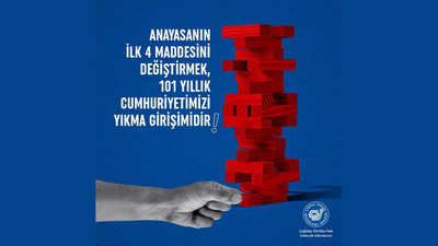 ÇYDD: Anayasa'nın ilk 4 maddesini değiştirmek, 101 yıllık Cumhuriyetimizi yıkma girişimidir