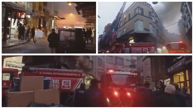 Fatih'teki yangın söndürüldü: Çevredeki binalara da sıçramıştı