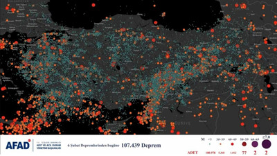 AFAD duyurdu: Türkiye ve yakınlarında 2 yılda 107 bin deprem kaydedildi