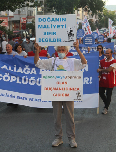 Aliağa'da asbestli gemiye karşı miting: 'O gemiyi buraya yaklaştırmayız' - Resim : 2
