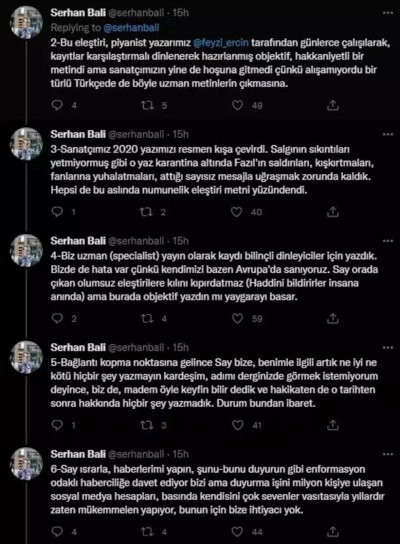 Fazıl Say'dan Serhan Bali'ye: Sen müzisyen değilsin, sadece müzik habercisi olabilirsin - Resim : 3