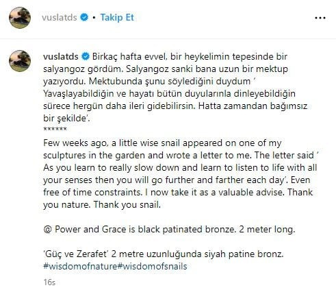 Vuslat Doğan Sabancı'dan kaza sonrası ilk paylaşım, Ali Sabancı'dan ilk kare - Resim : 1