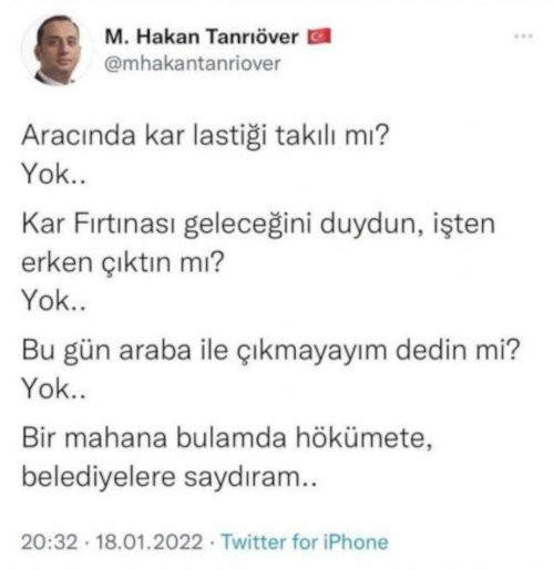 Antep'de belediye yetkilisi karda mahsur kalanları suçladı - Resim : 1