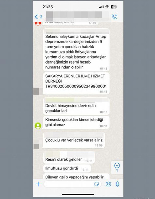 9 depremzede çocuk, İsmailağa Cemaati tarafından işletilen Kuran kursuna verildi - Resim : 1