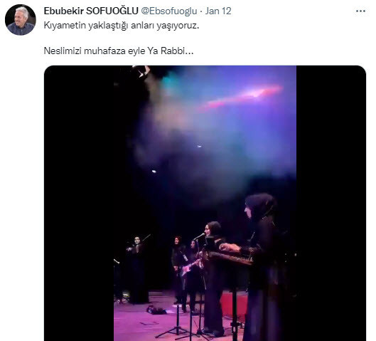 Sofuoğlu, kadın müzik grubunu hedef aldı: Kıyamet yaklaşıyor - Resim : 1