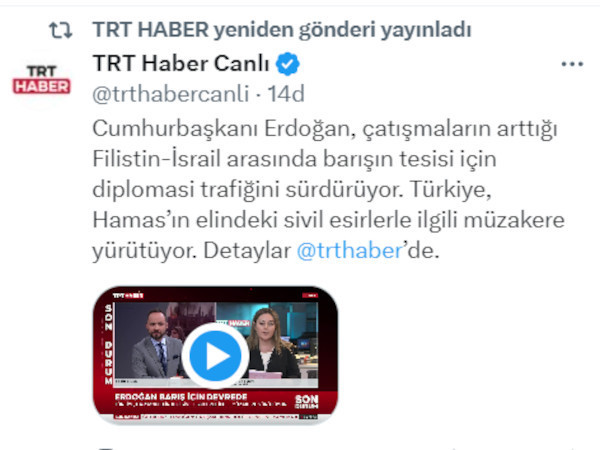 İddia: Erdoğan devreye girdi, Ankara Hamas'la rehine müzakeresi yürütüyor - Resim : 1