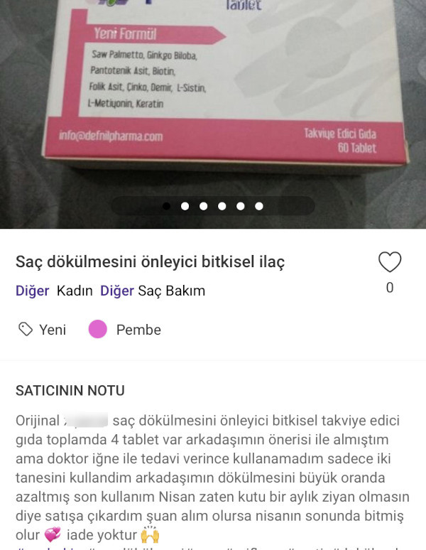 Online ikinci el ilaç satışı: Sahibinden az kullanılmış! - Resim : 2