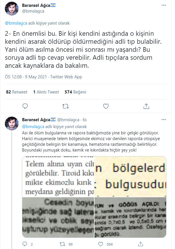 Yeldana Kaharman’ın otopsi raporu ortaya çıktı: Öldürüldükten sonra asıldığı şüphesi var - Resim : 1