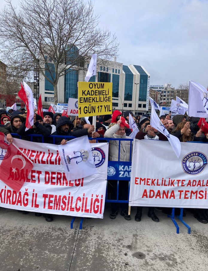 Emeklilerin 'renkli' mitingi - Resim : 3