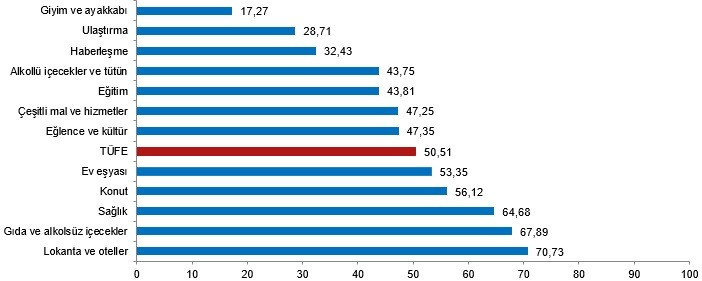 TÜİK: Enflasyon yüzde 50,51 oldu - Resim : 1
