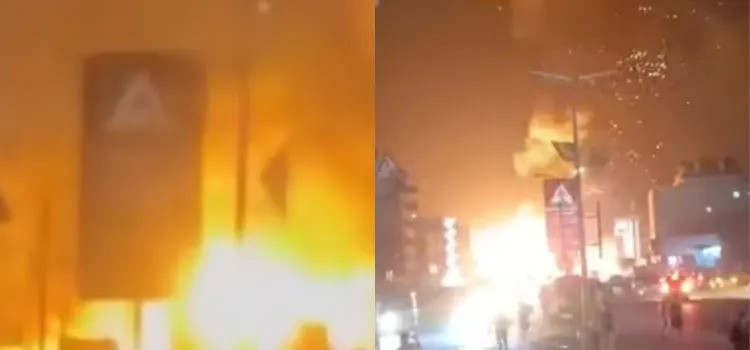 Patlama videosu, İsrail saldırısı sonrası Lübnan'ı mı gösteriyor? - Resim : 1