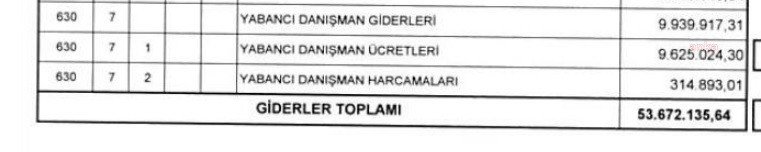 Cumhurbaşkanlığı yabancı danışmanlara 35 milyon 500 bin lira ödemiş - Resim : 2