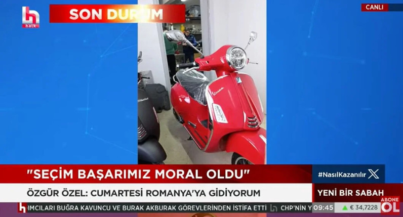 Özgür Özel, Denizli seçimini anlattı: O gece tek kaybım kırmızı Vespa - Resim : 1