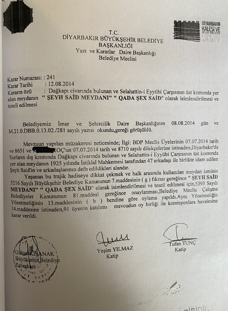 Şeyh Said adını bulvara veren başkanlar hala yargılanıyor - Resim : 2
