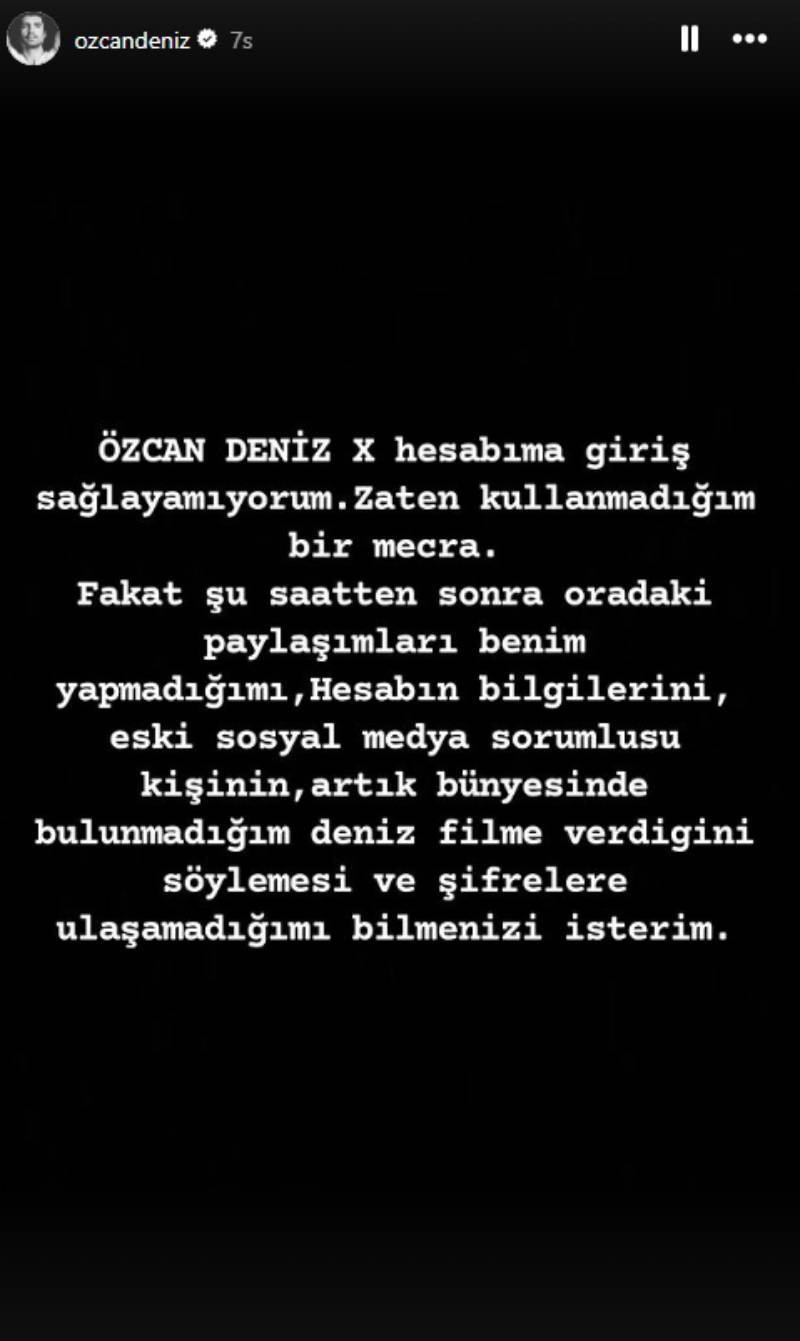 Özcan Deniz sosyal medya hesaplarına erişim sağlayamıyor: 'Haksız şekilde elimden alındı' - Resim : 1