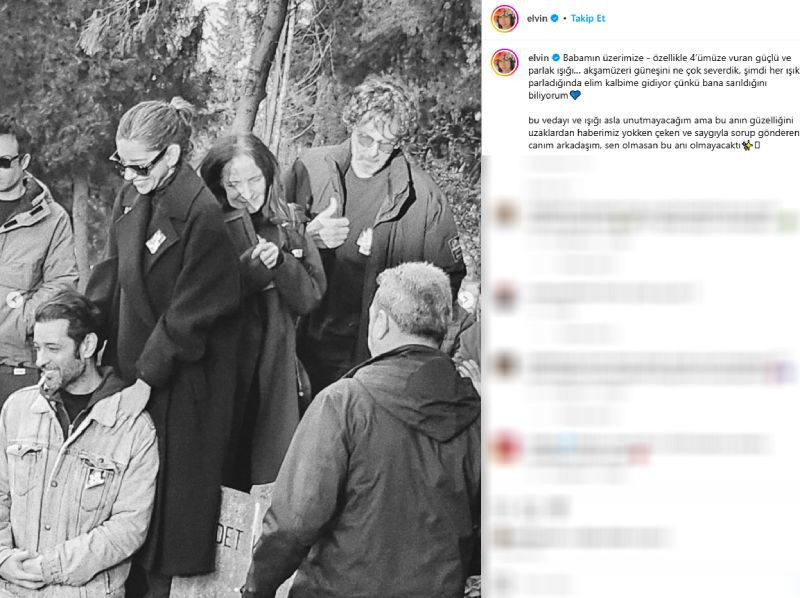 Babasını kaybeden oyuncu Elvin Levinler: Bu vedayı asla unutmayacağım - Resim : 1