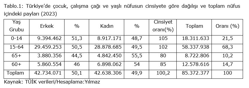 Türkiye'de demografik yapının bölgesel farklılığı  - Resim : 1