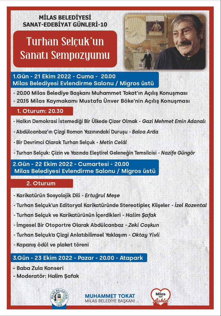 Milas Belediyesi'nden 'Turhan Selçuk'un Sanatı' sempozyumu - Resim : 1