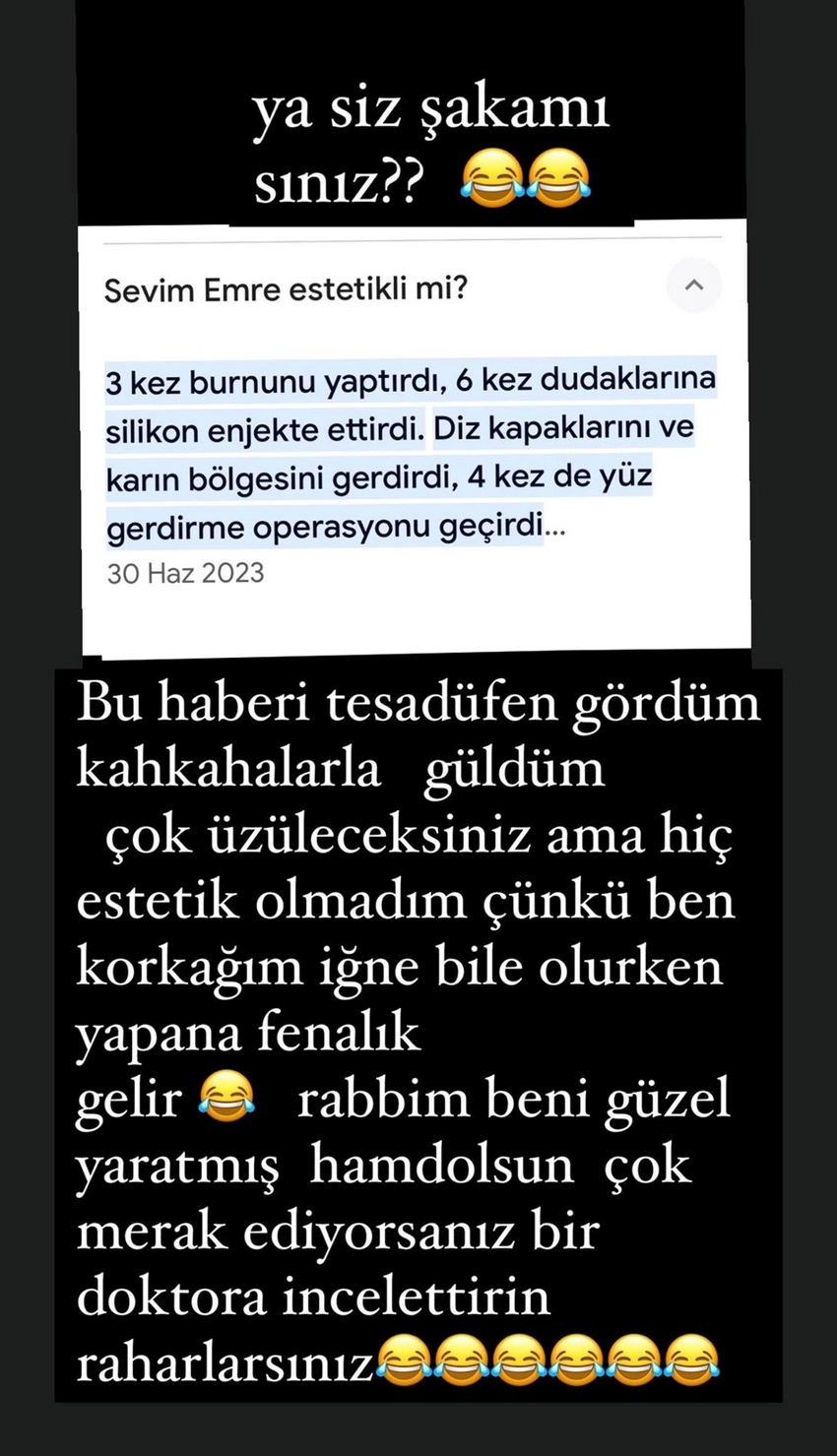 Sevim Emre'den estetik iddialarına yanıt: 'Çok üzüleceksiniz ama...' - Resim : 1